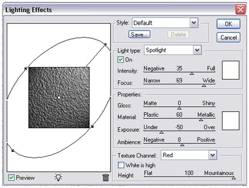 Referência de efeitos de filtros do Photoshop